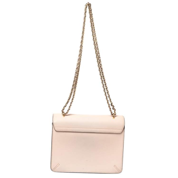 مملوكة مسبقًا Tory Burch Coral Pink Leather Flap Shoulder Bag