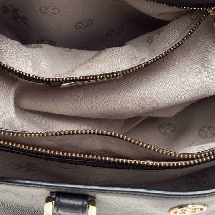 Pre Owned Tory Burch Black Leather Robinson Dome Satchel