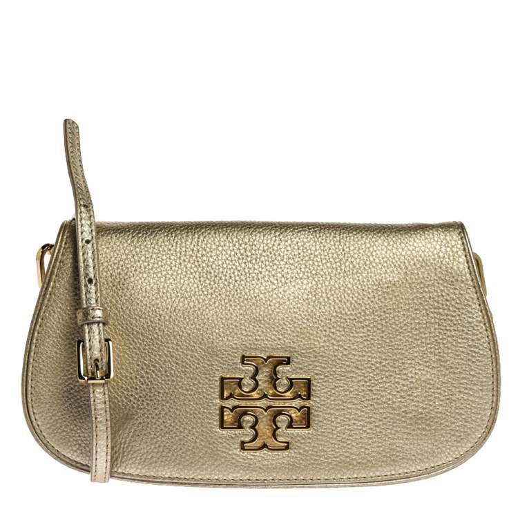 Tory burch 2025 gold crossbody purse