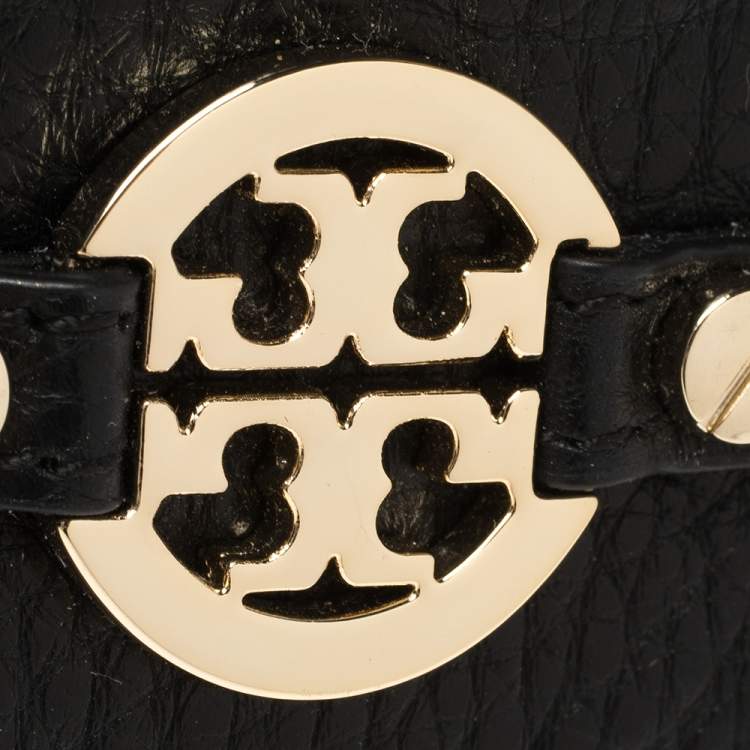 Pre Owned Tory Burch Black Leather Robinson Card Holder