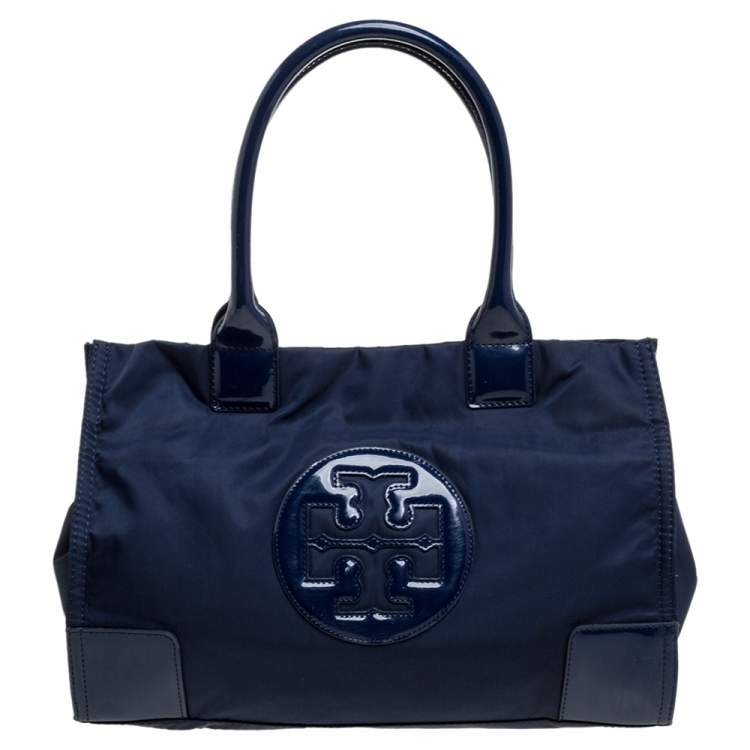 tory burch blue ella tote