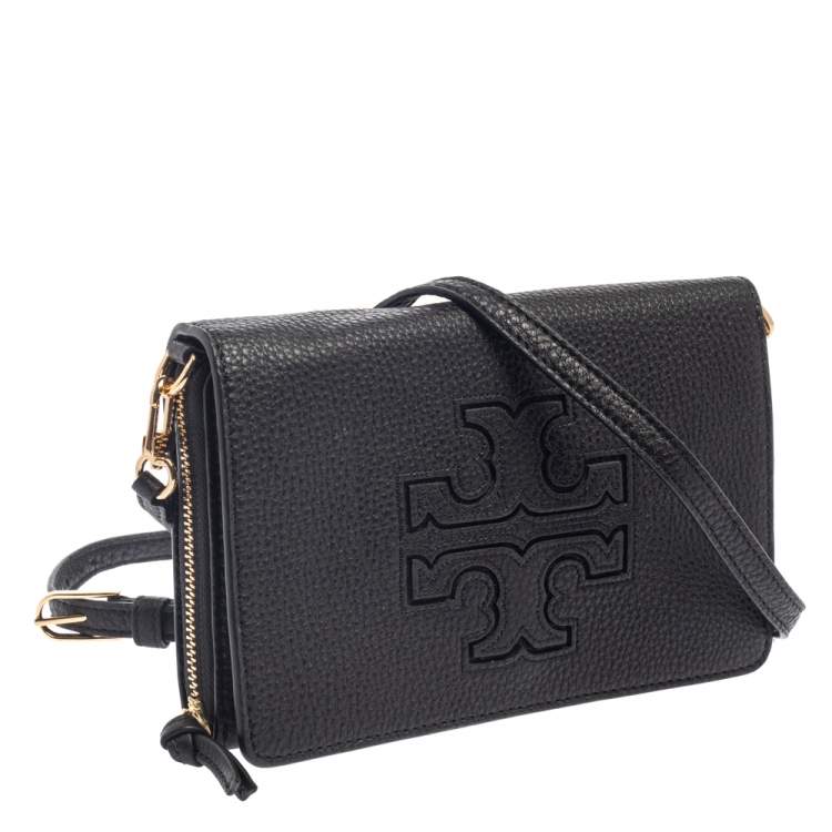 Pre Owned Tory Burch Black Harper Crossbody Bag