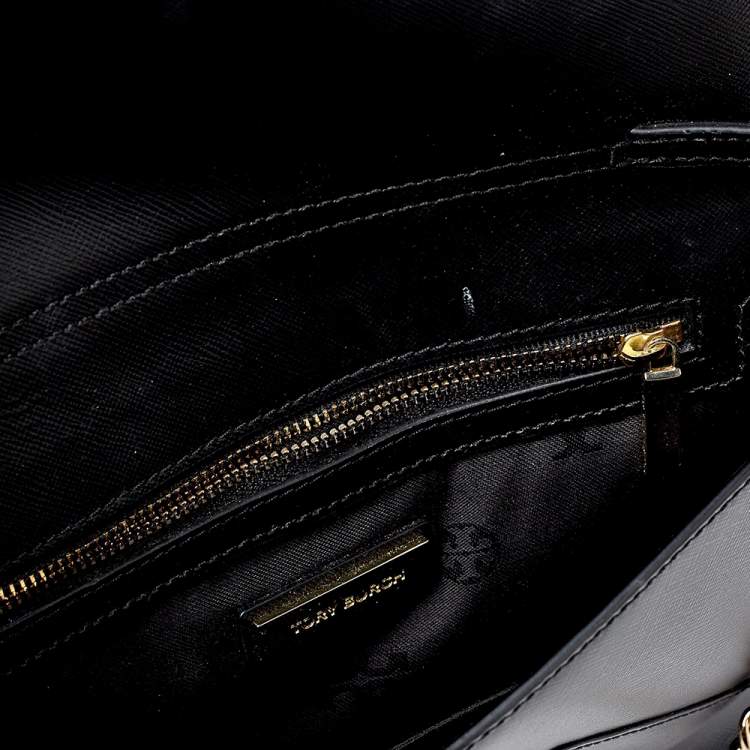 Pre Owned Tory Burch Black Leather Kira Shoulder Bag