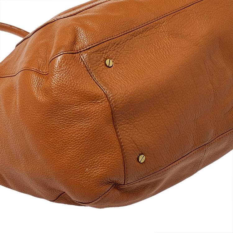 Pre Owned Tory Burch Tan Leather Amanda Hobo