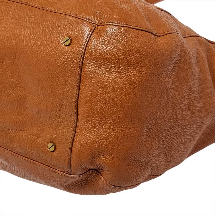 Pre Owned Tory Burch Tan Leather Amanda Hobo
