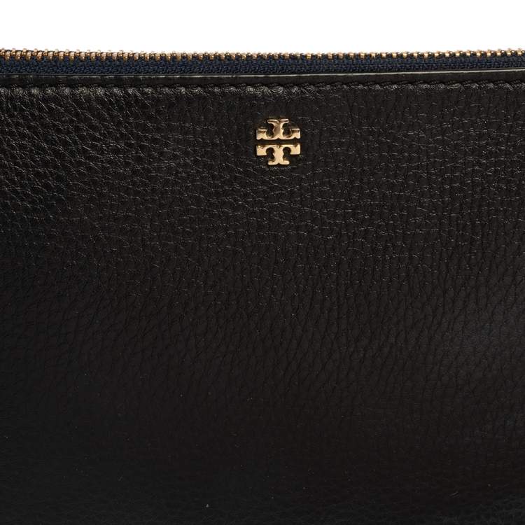Pre Owned Tory Burch Black Leather Kira Tassel Crossbody Bag