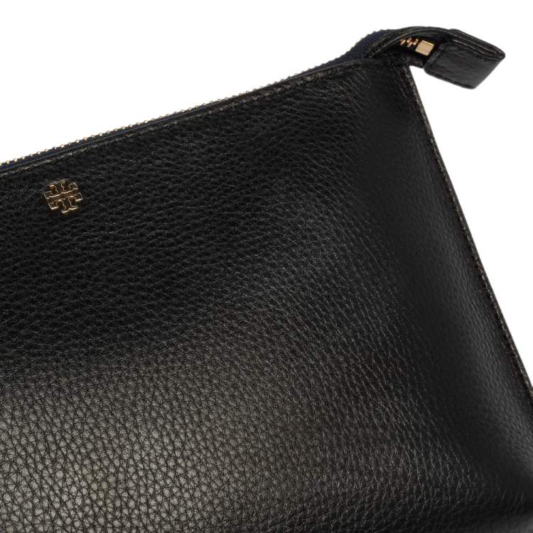 Pre Owned Tory Burch Black Leather Kira Tassel Crossbody Bag