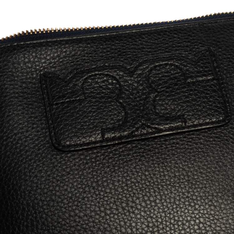 Pre Owned Tory Burch Black Leather Kira Tassel Crossbody Bag
