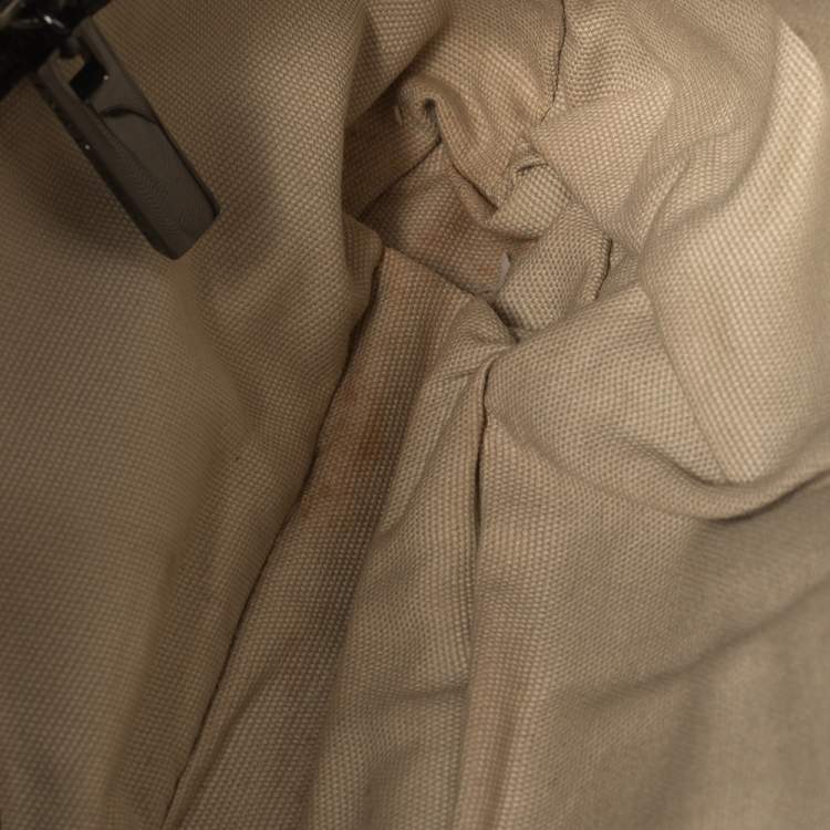 Pre Owned Tory Burch Black Python Embossed Leather Clutch