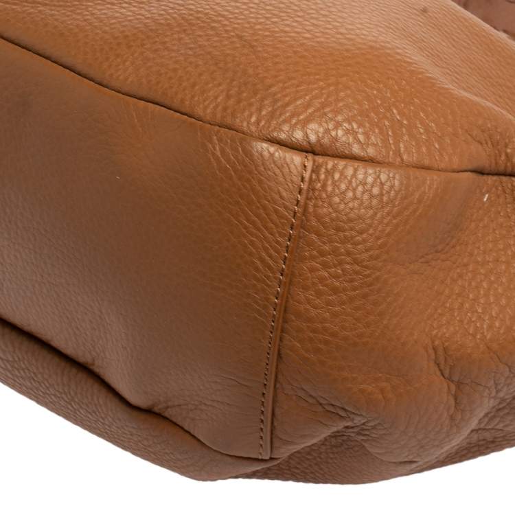 Pre Owned Tory Burch Tan Leather Marion Hobo
