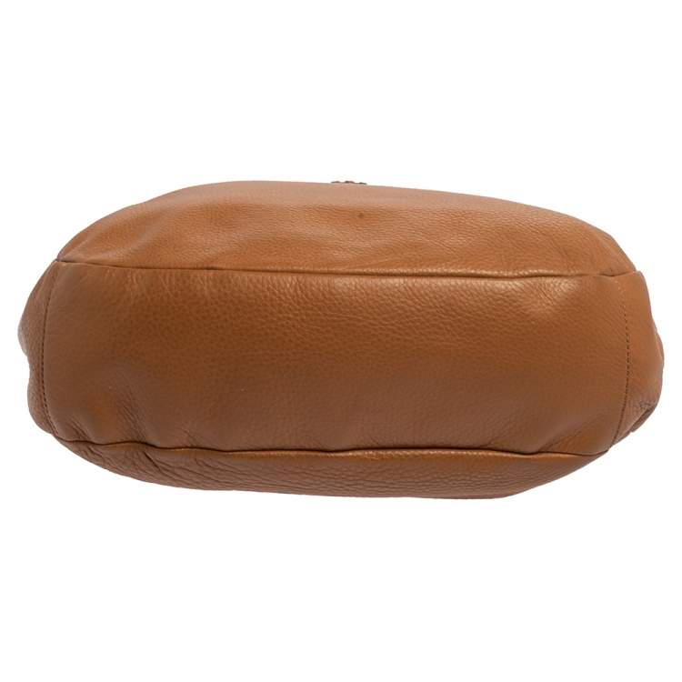Pre Owned Tory Burch Tan Leather Marion Hobo