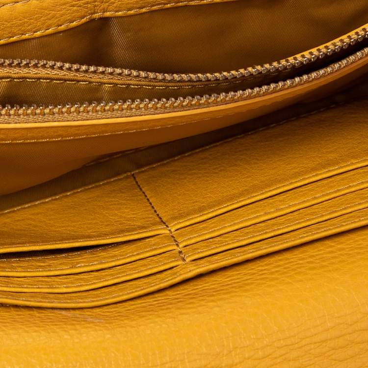 Tory Burch Yellow Leather Amanda Envelope Continental Wallet Tory Burch |  TLC