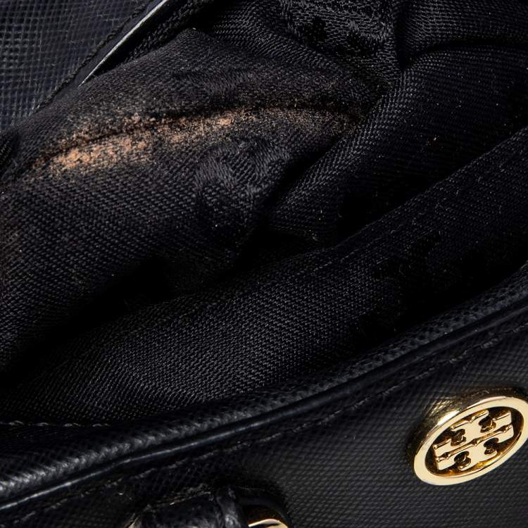 Pre Owned Tory Burch Black Leather Robinson Crossbody Bag