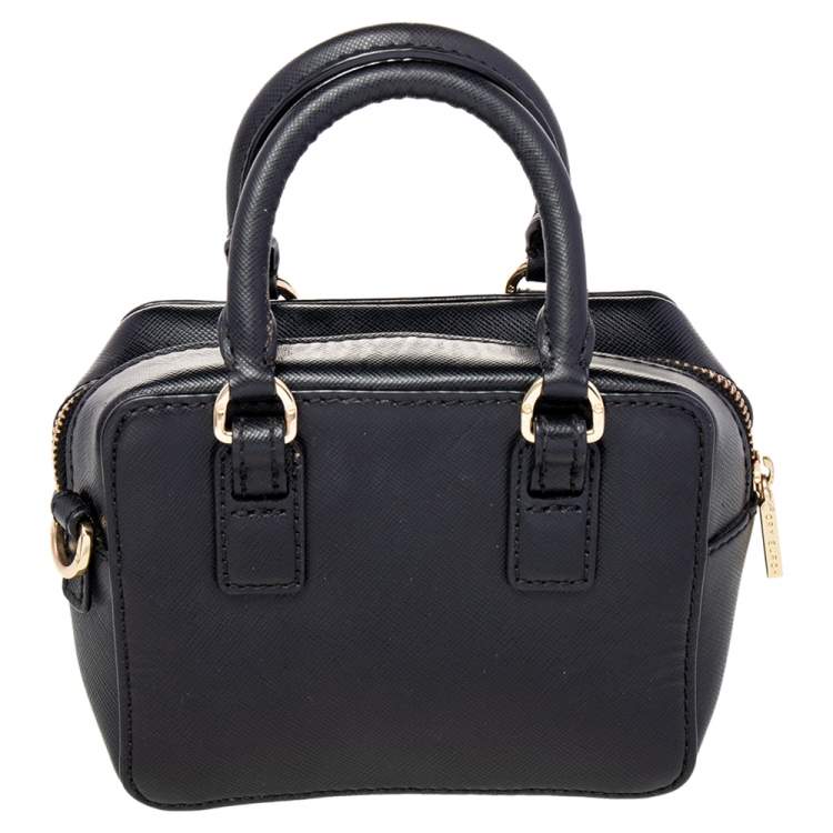 Pre Owned Tory Burch Black Leather Robinson Crossbody Bag