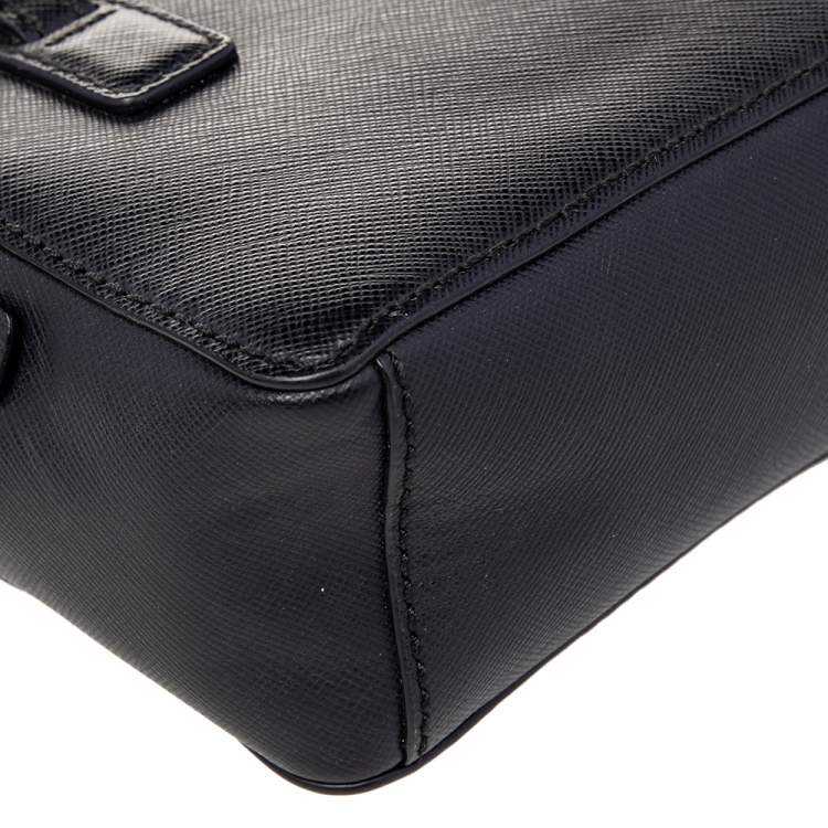 Pre Owned Tory Burch Black Leather Robinson Crossbody Bag