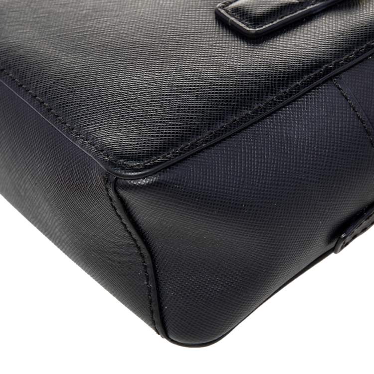 Pre Owned Tory Burch Black Leather Robinson Crossbody Bag