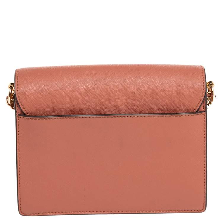Pre Owned Tory Burch Brown Leather Robinson Shoulder Bag