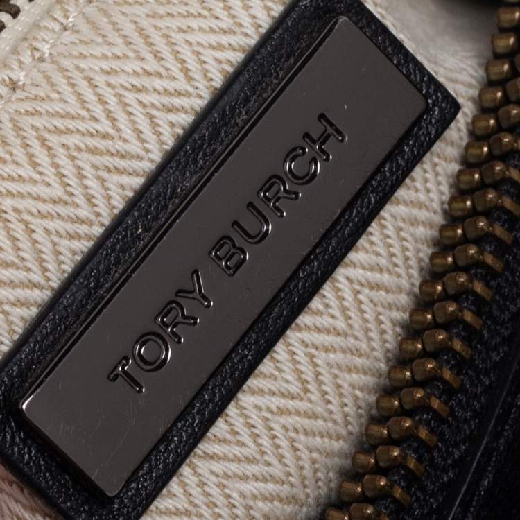 Pre Owned Tory Burch Black Chevron Quilted Kira Shoulder Bag 