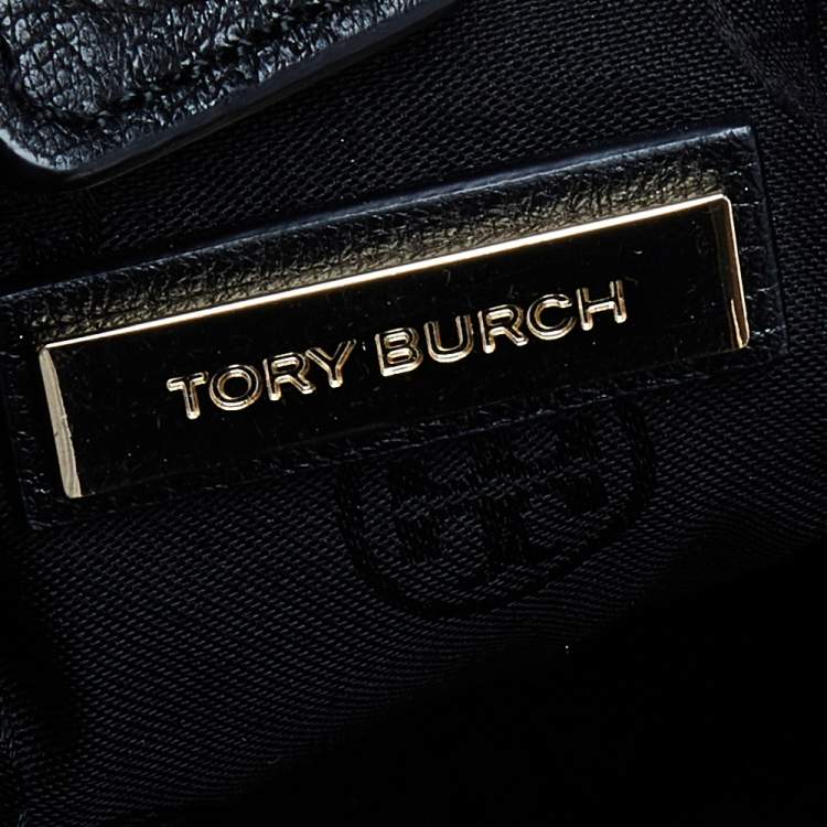 Pre Owned Tory Burch Black Leather Hobo