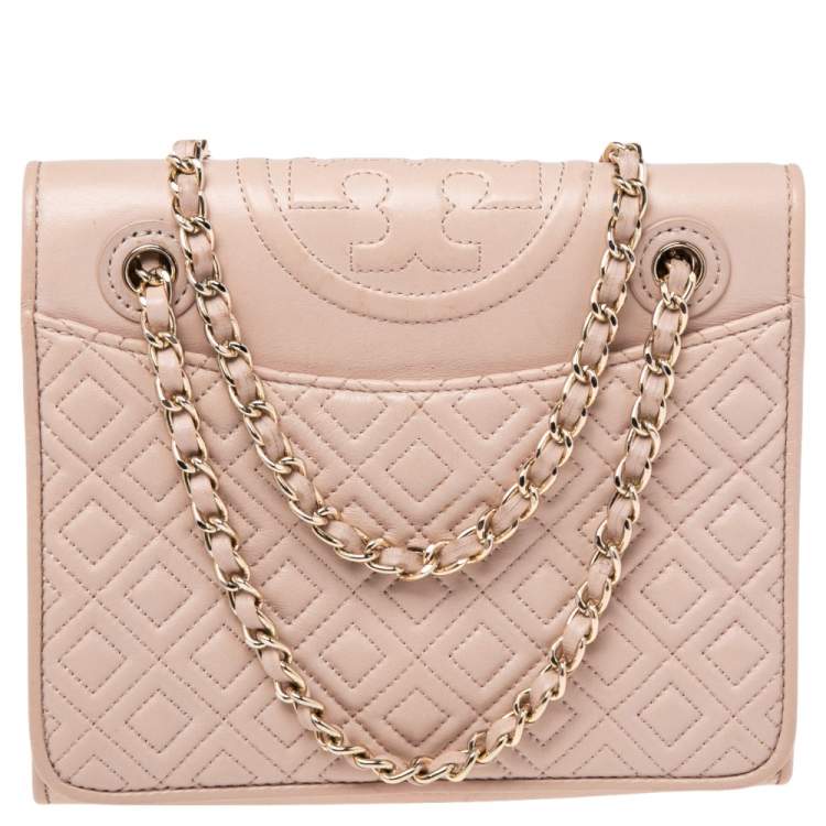 Tory Burch Small Fleming Leather Shoulder Bag - Pink