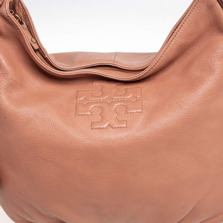 Pre Owned Tory Burch Tan Leather Thea Hobo