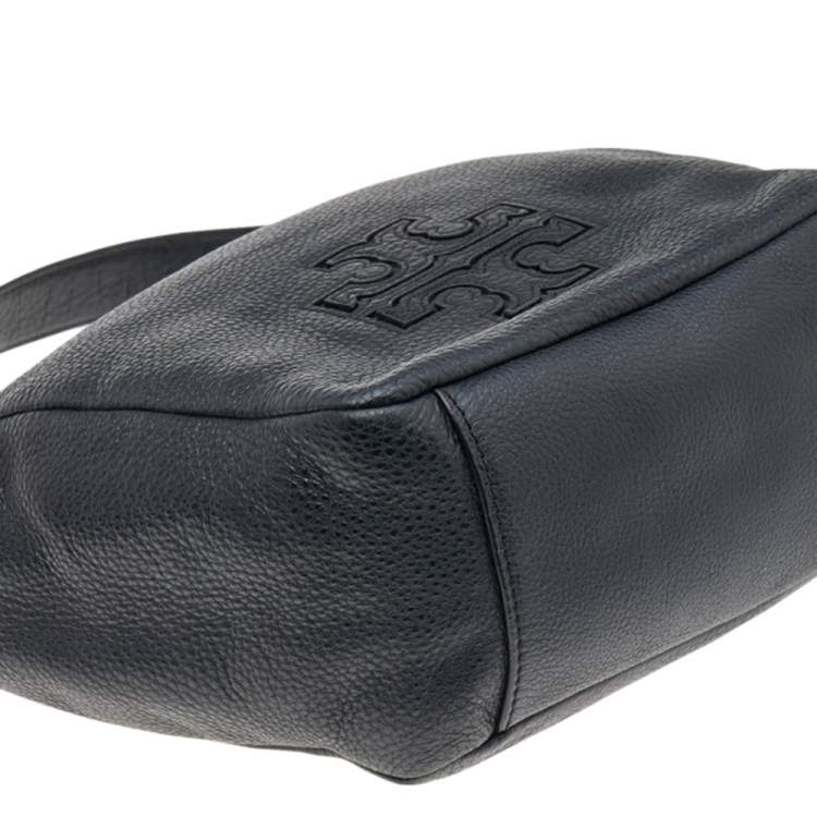 Pre Owned Tory Burch Black Leather Harper Hobo