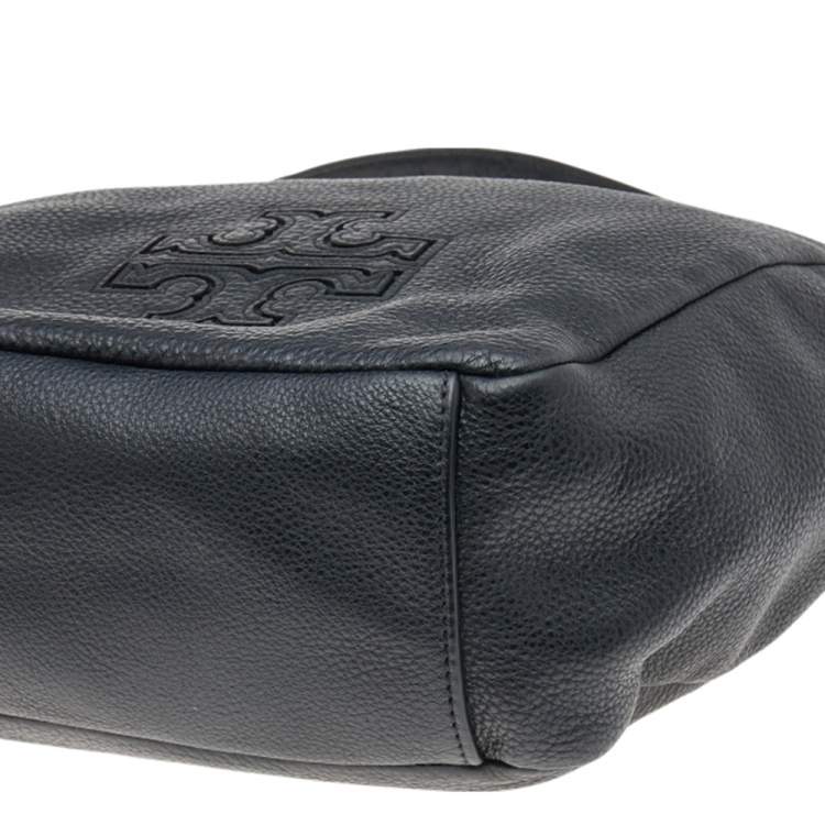 Pre Owned Tory Burch Black Leather Harper Hobo