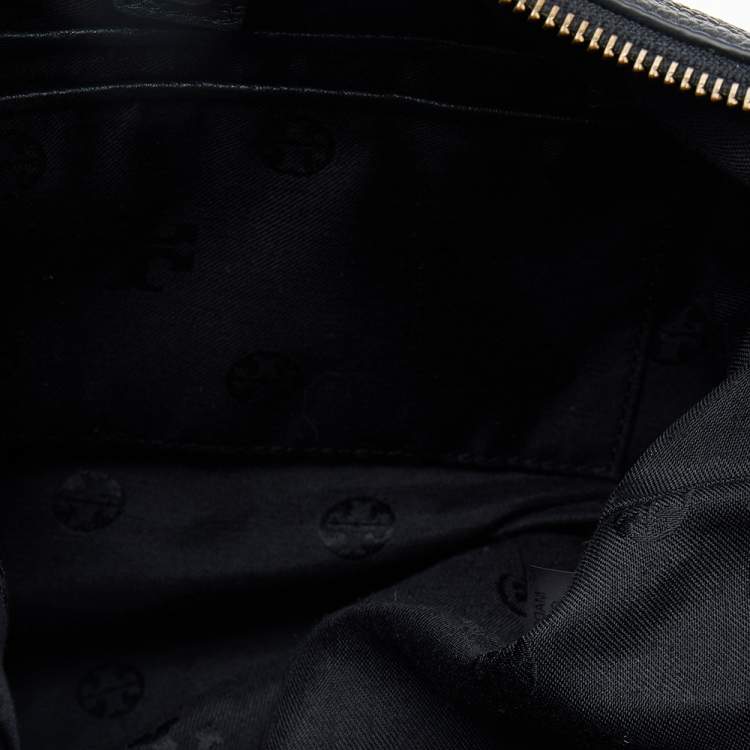 Pre Owned Tory Burch Black Leather Harper Hobo
