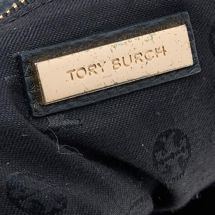 Pre Owned Tory Burch Black Leather Harper Hobo