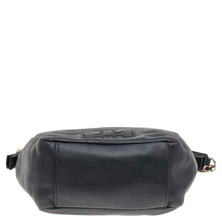 Pre Owned Tory Burch Black Leather Harper Hobo