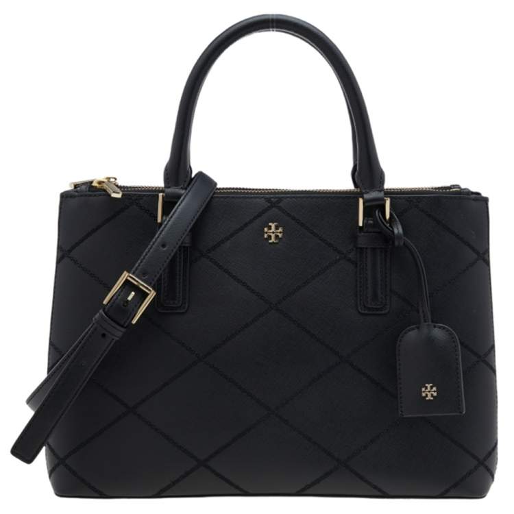 Tory burch black robinson on sale tote