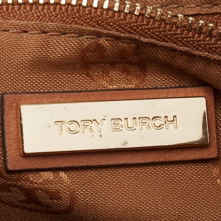 Pre Owned Tory Burch Brown Leather Tote 
