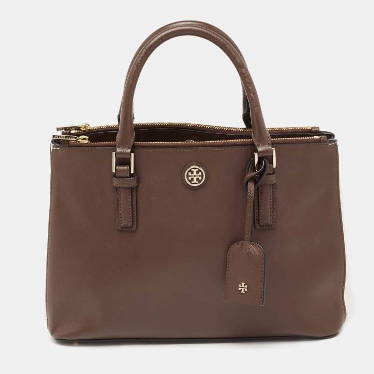 Tory burch robinson on sale double zip satchel