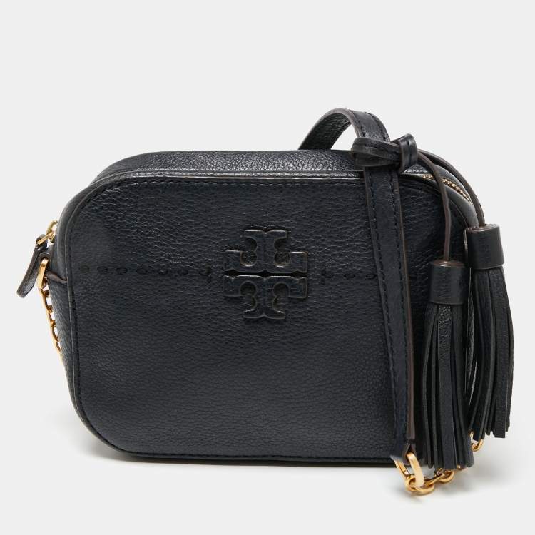 Tory Burch Black Leather Robinson Camera Crossbody Bag Tory Burch | The  Luxury Closet