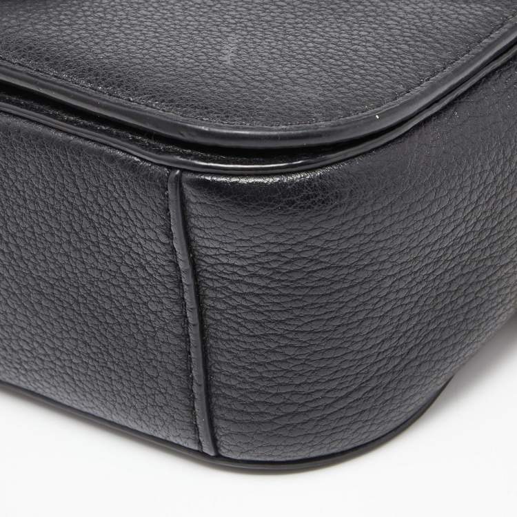 Pre Owned Tory Burch Black Leather Crossbody Bag