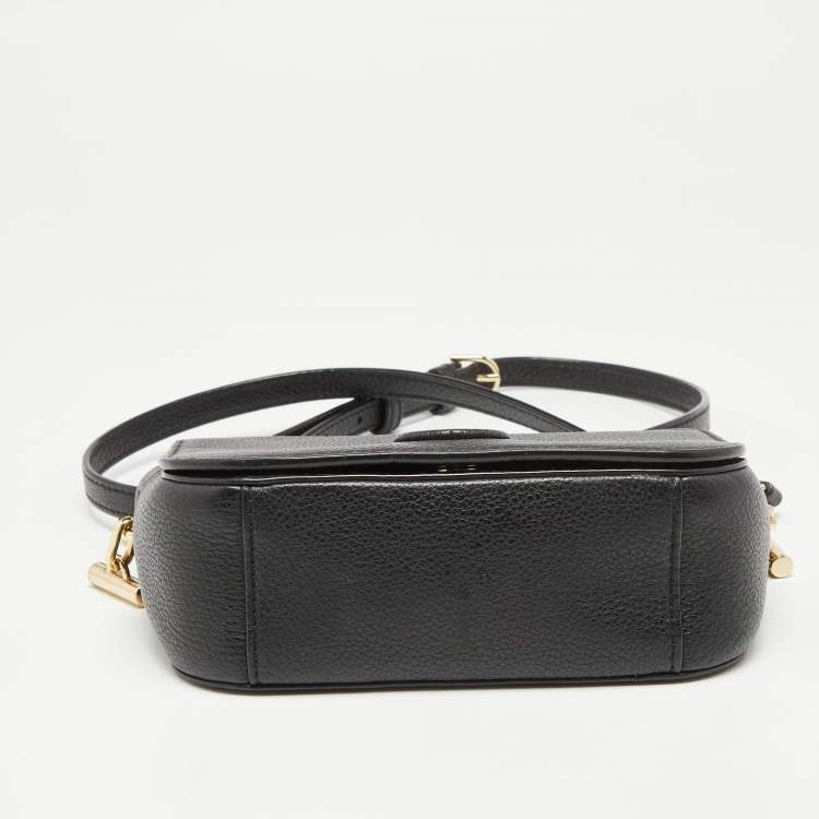 Pre Owned Tory Burch Black Leather Crossbody Bag