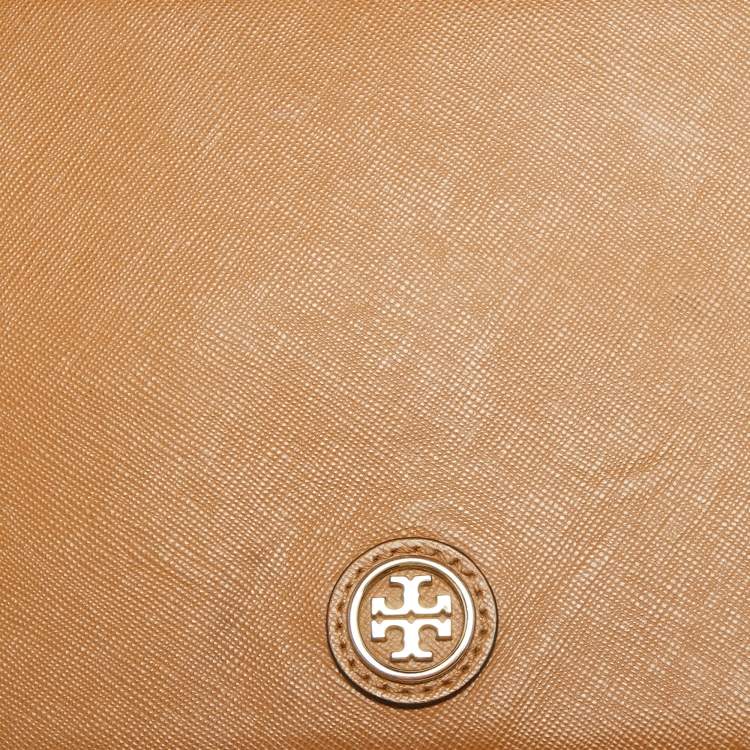 Pre Owned Tory Burch Brown Leather Robinson Shoulder Bag