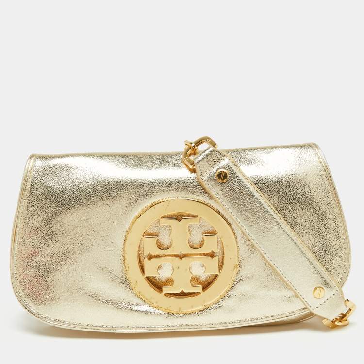 Tory Burch, Bags, Tory Burch Reva Gold Sling Bag