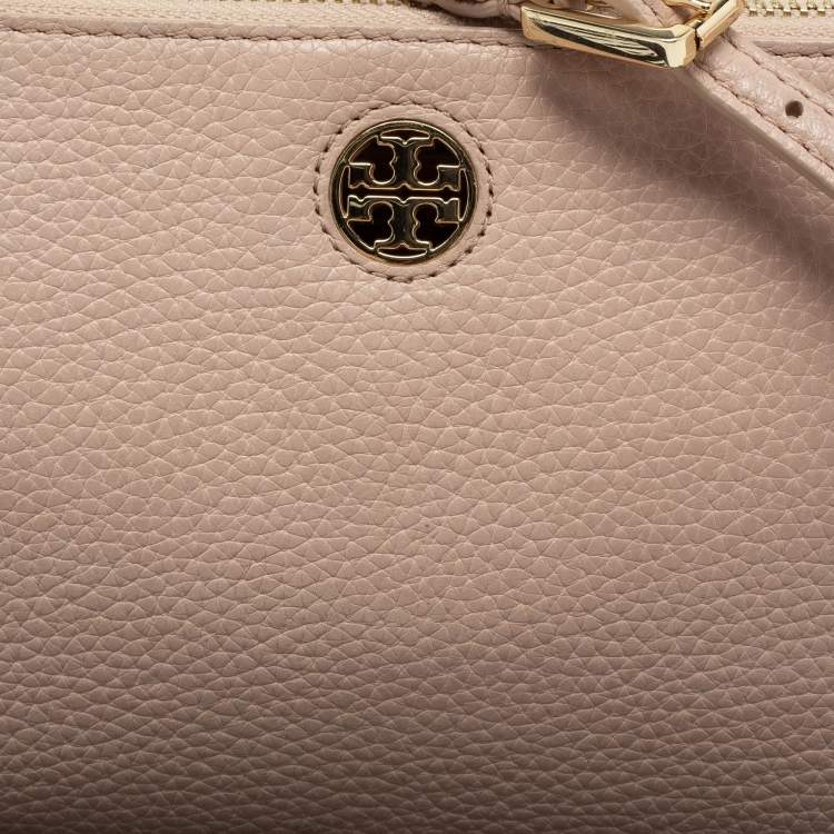 Pre Owned Tory Burch Beige Leather Robinson Crossbody Bag