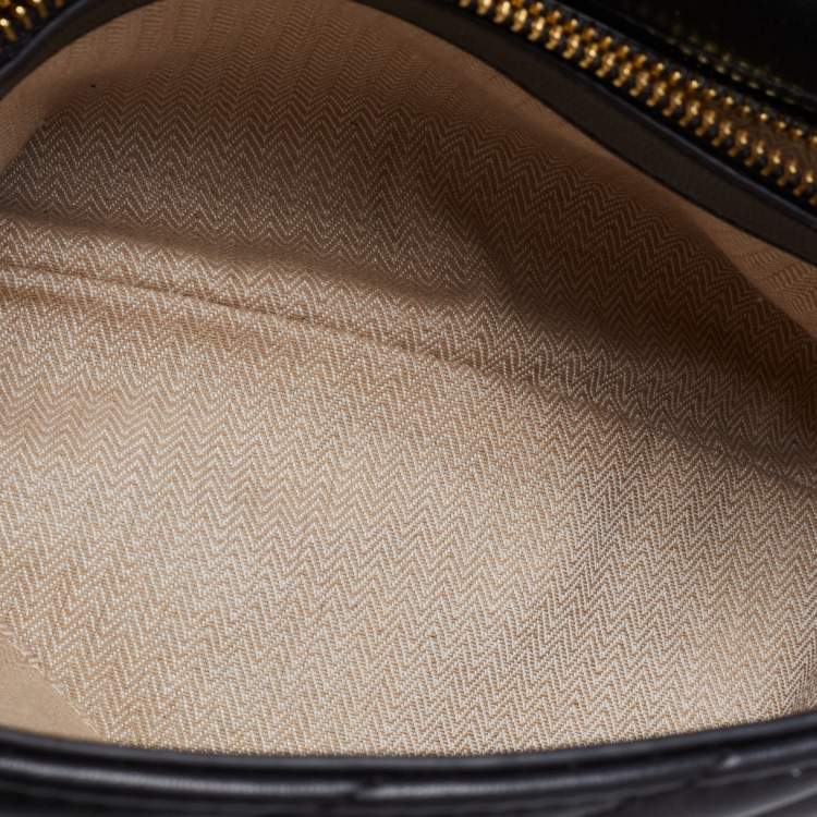 Pre Owned Tory Burch Black Quilted  Leather Kira Shoulder Bag