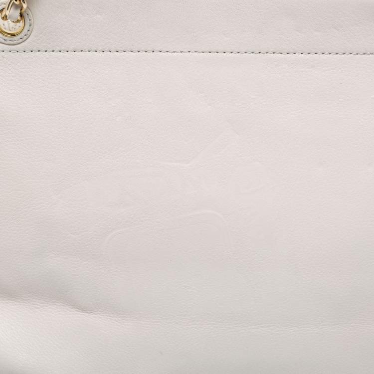 Pre Owned Tory Burch Cream Quilted Leather Bryant Shoulder Bag