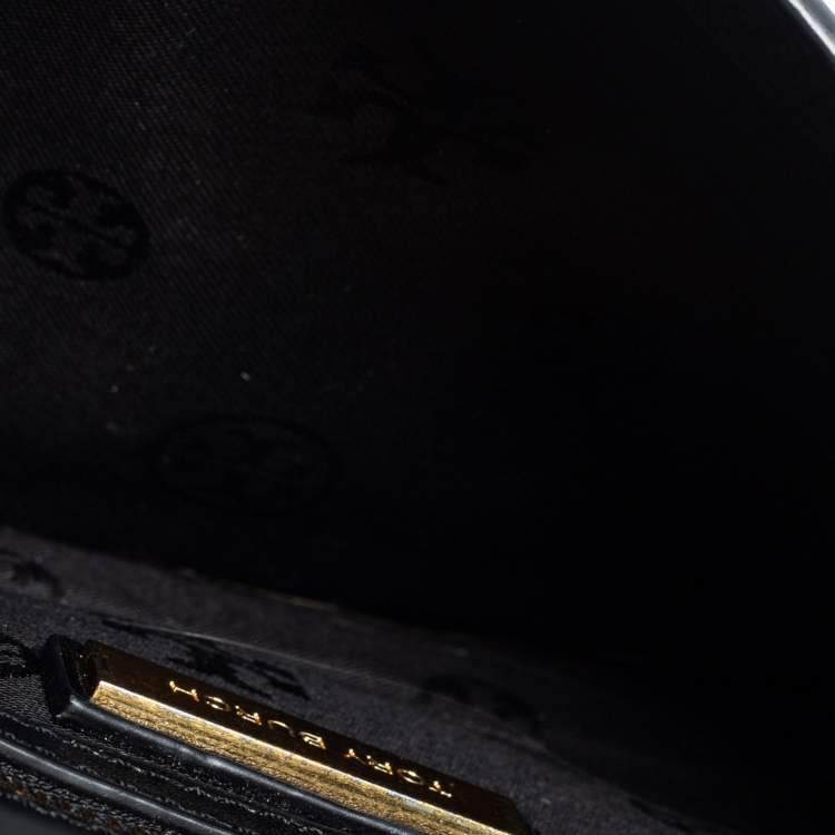 Pre Owned Tory Burch Black Leather Alexa Shoulder Bag