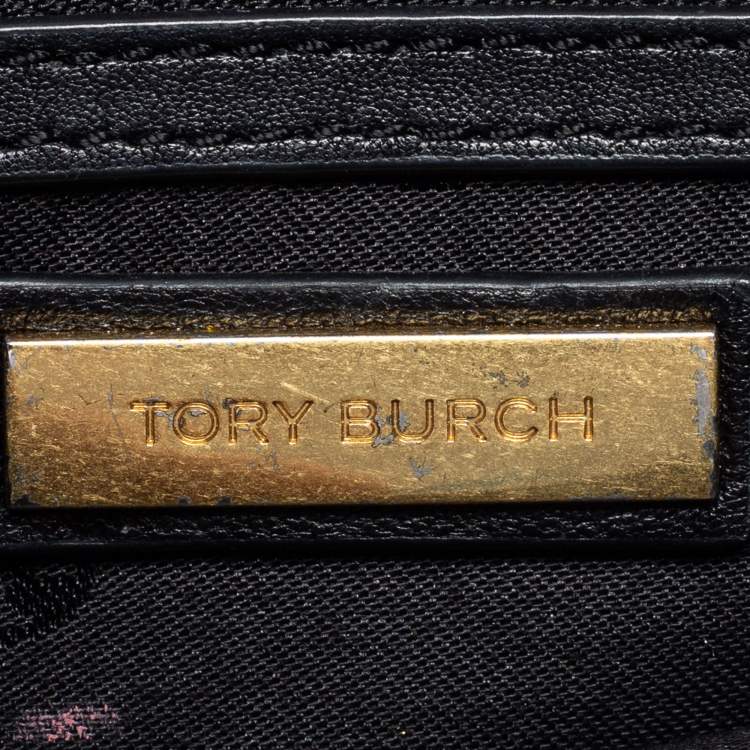 Pre Owned Tory Burch Black Leather Alexa Shoulder Bag