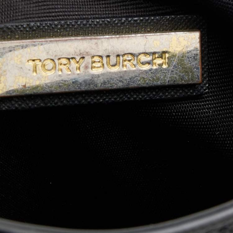 مملوكة مسبقًا Tory Burch Black Saffiano Leather Robinson Chain Crossbody Bag