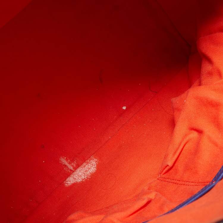 Pre Owned Tory Burch Blue Leather Robinson Middy Satchel