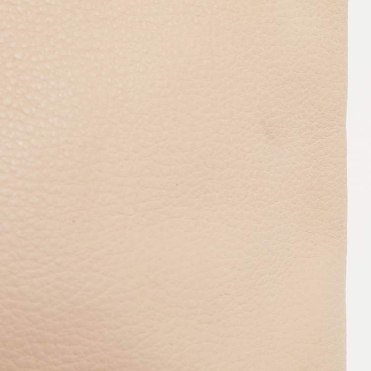 Pre Owned Tory Burch Cream Leather Thea Fold Over Crossbody Bag