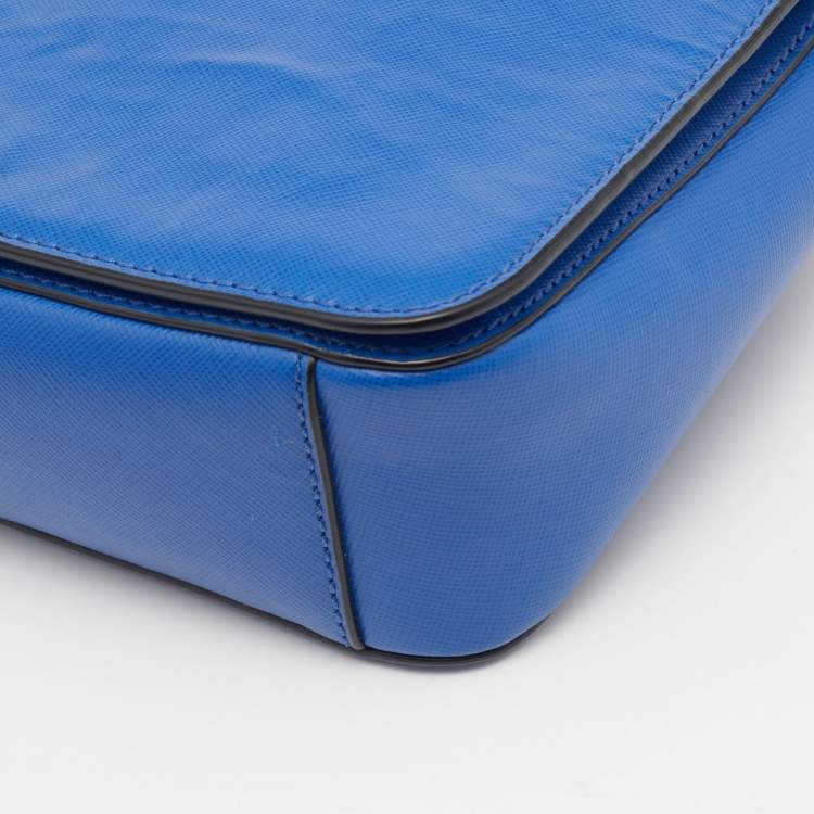 مملوكة مسبقًا Tory Burch Blue Leather Robinson Shoulder Bag