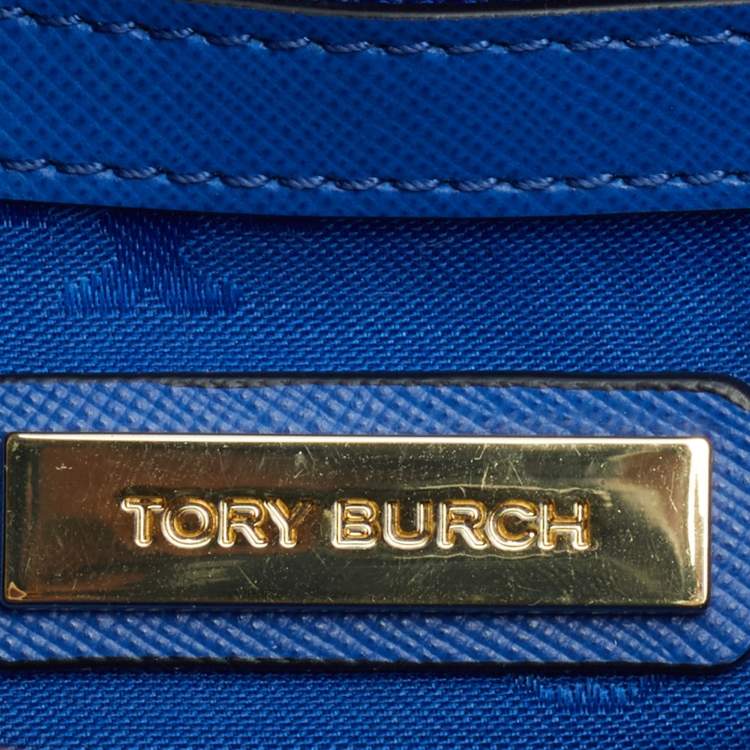 مملوكة مسبقًا Tory Burch Blue Leather Robinson Shoulder Bag