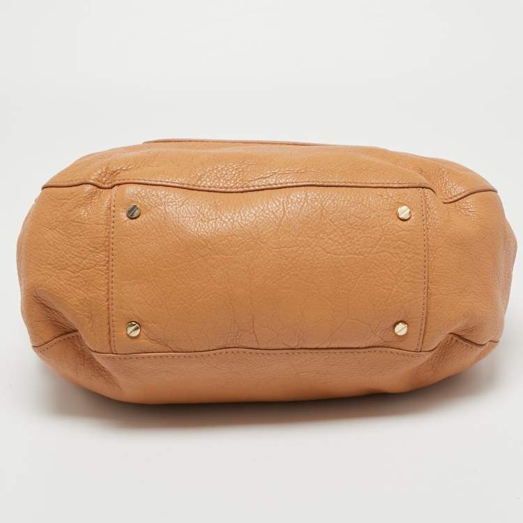 Pre Owned Tory Burch Beige Leather Amanda Tote