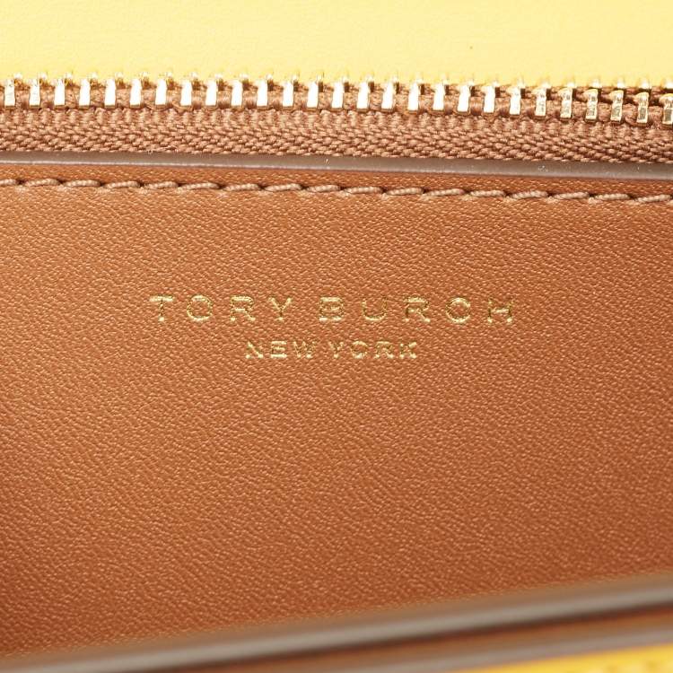 Pre Owned Tory Burch Mustard Leather Eleanor Small Chain Shoulder Bag